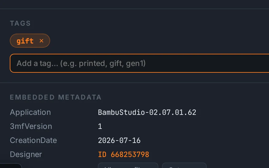 LayerMate's tags section with a tag added to a file
